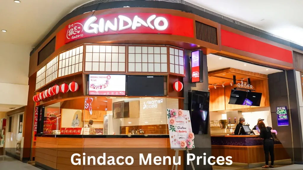 Gindaco Menu Prices