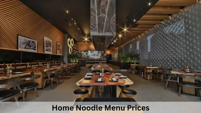 Home Noodle Menu Prices