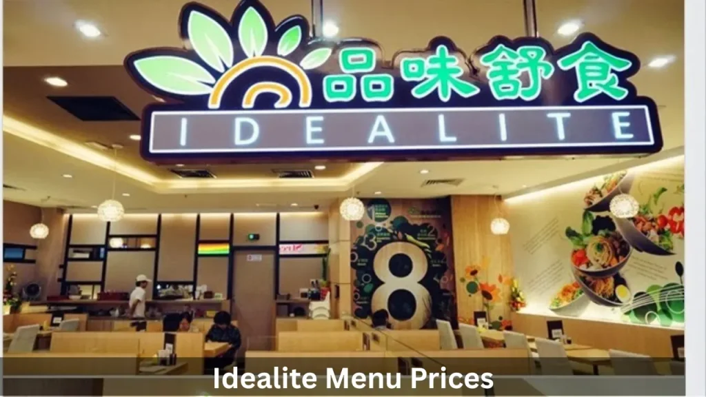 Idealite Menu Prices