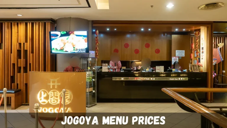 Jogoya Menu Prices