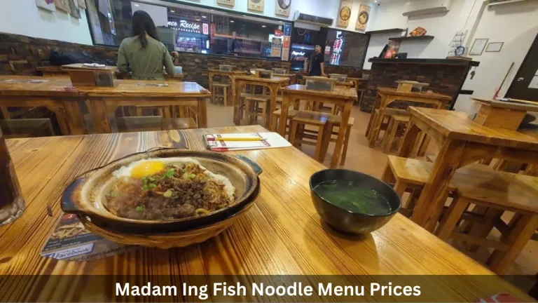Madam Ing Fish Noodle Menu Prices