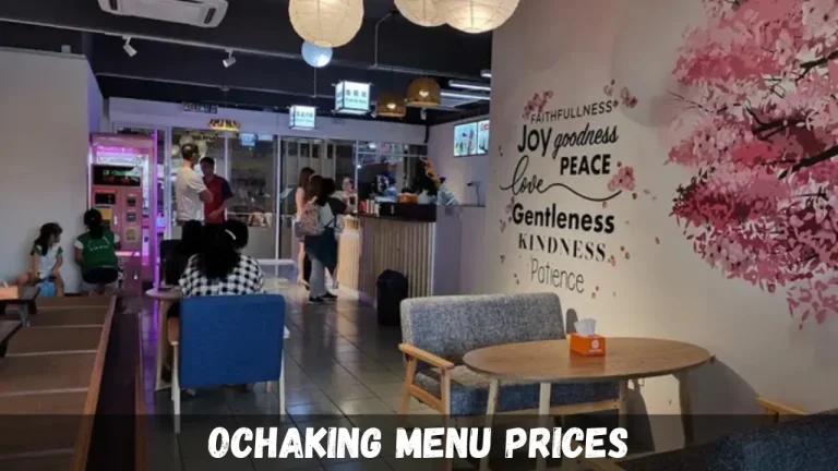 Ochaking Menu Prices