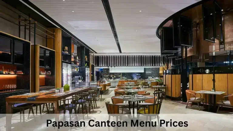 Papasan Canteen Menu Prices