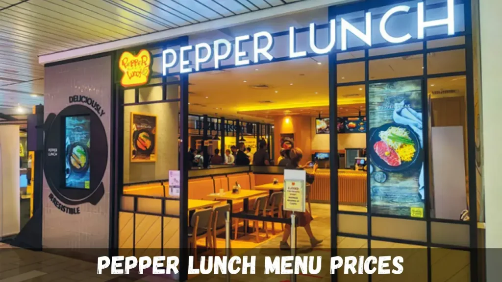 Pepper Lunch Menu Prices