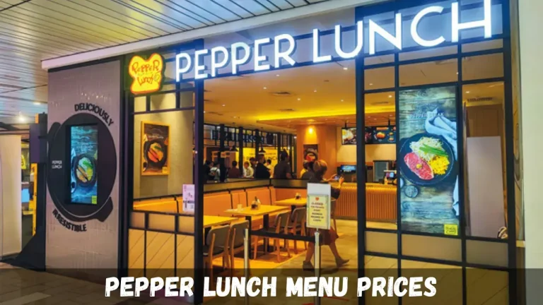 Pepper Lunch Menu Prices