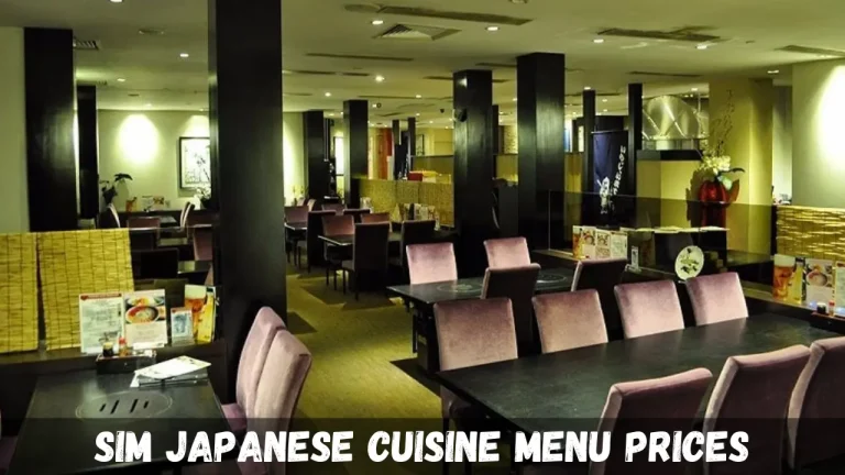 Sim Japanese Cuisine Menu Prices