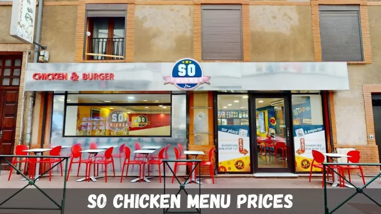 So Chicken Menu Prices