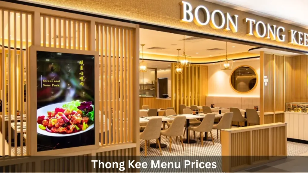 Thong Kee Menu Prices