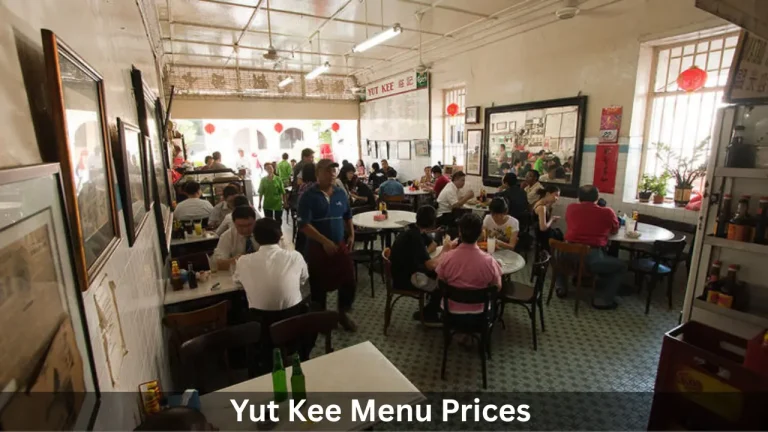 Yut Kee Menu Prices