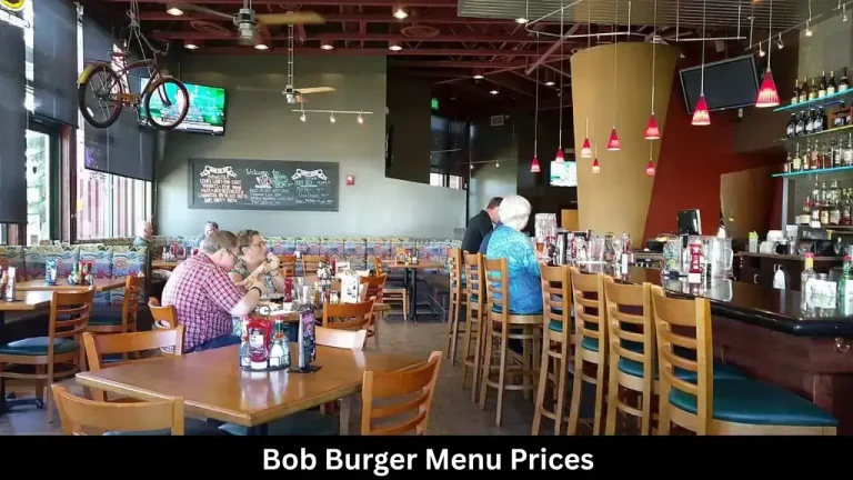 Bob Burger Menu Prices