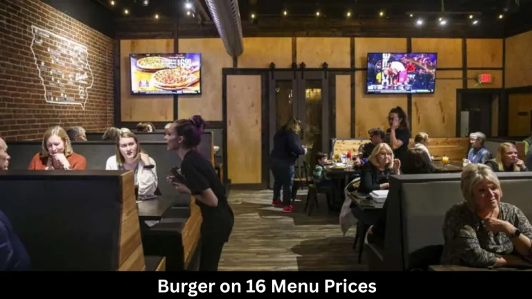 Burger on 16 Menu Prices