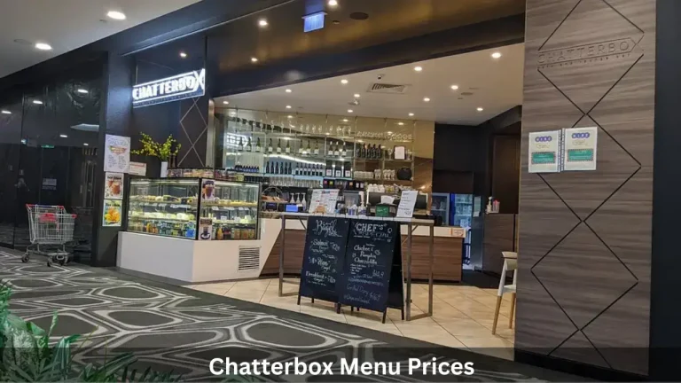 Chatterbox Menu Prices