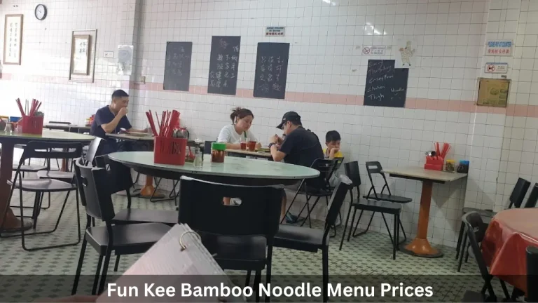 Fun Kee Bamboo Noodle Menu Prices