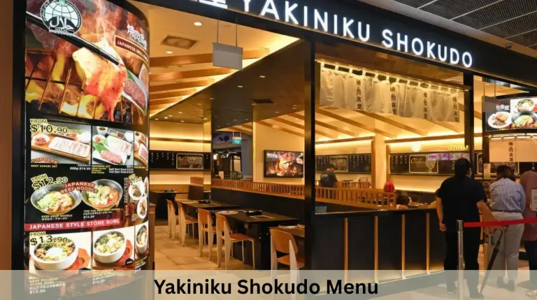 Yakiniku Shokudo Menu Prices