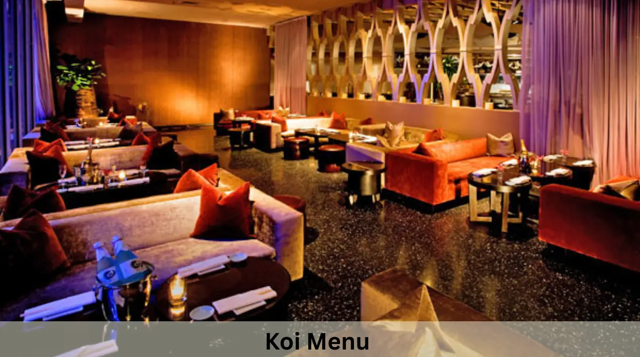 Koi Menu Prices