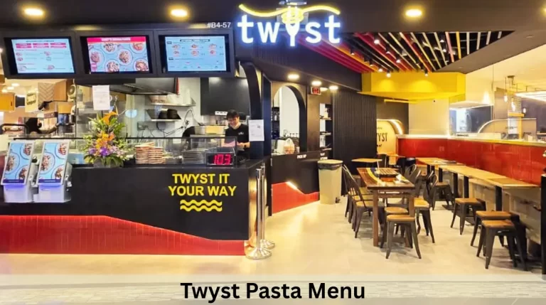 Twyst Pasta Menu Prices