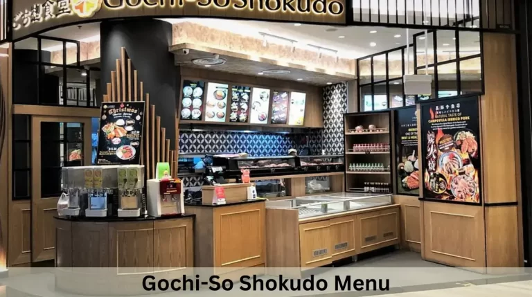 Gochi-So Shokudo Menu Prices