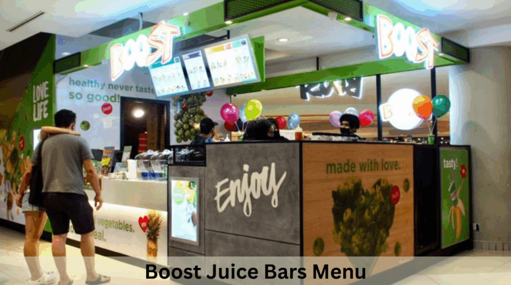 Boost Juice Bars Menu Prices