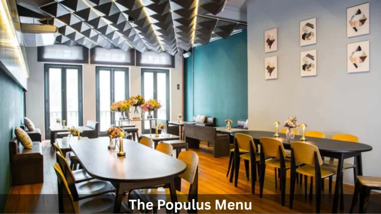 The Populus Menu Prices