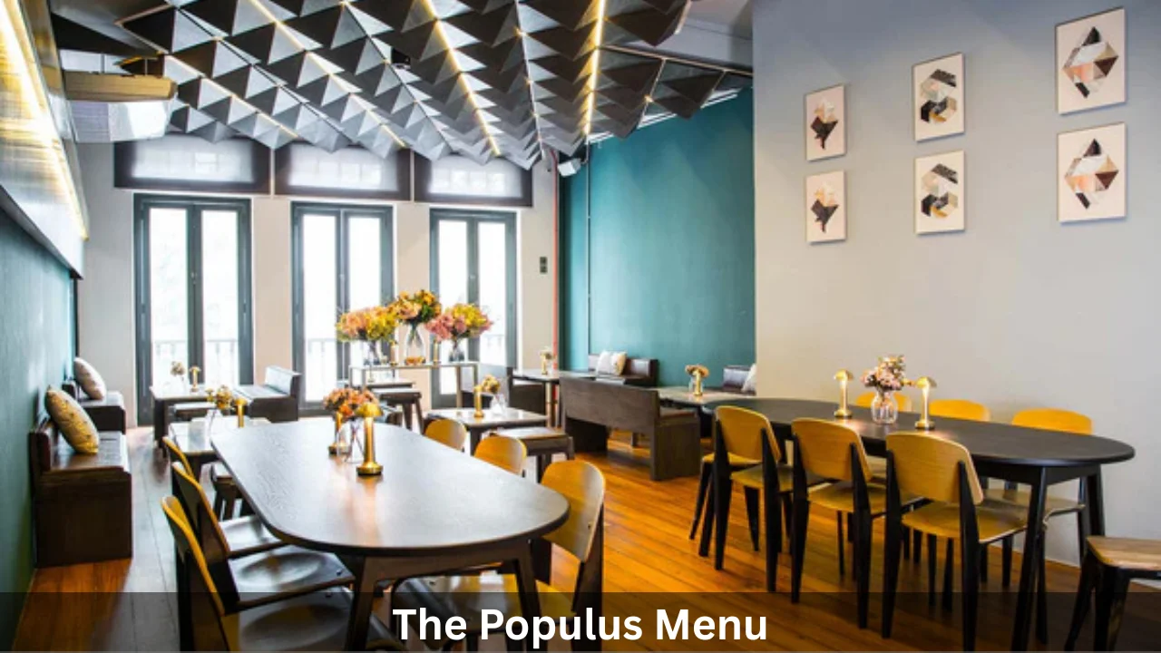 The Populus Menu Prices