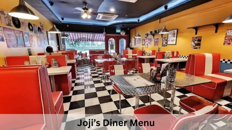 Joji’s Diner Menu Prices