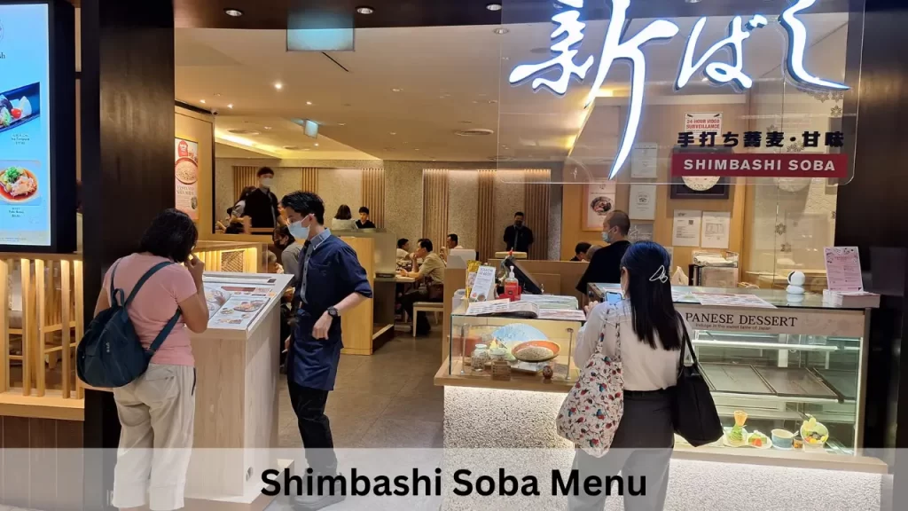 Shimbashi Soba Menu Prices