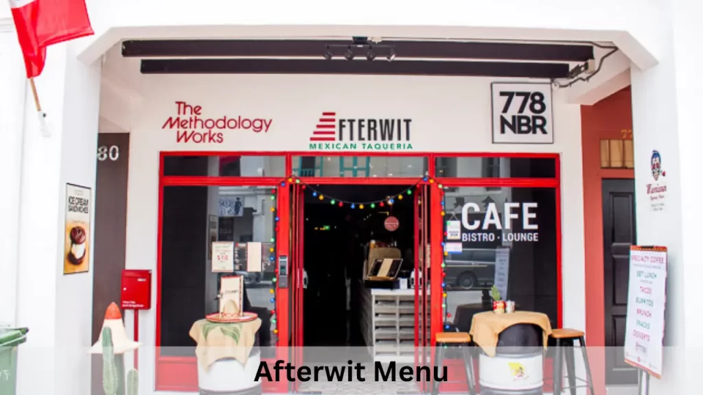 Afterwit Menu Prices