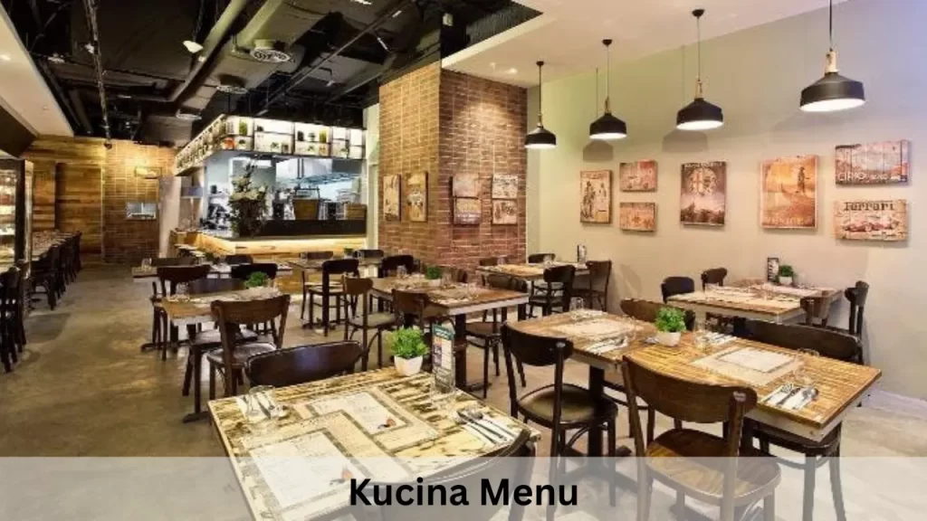 Kucina Menu Prices