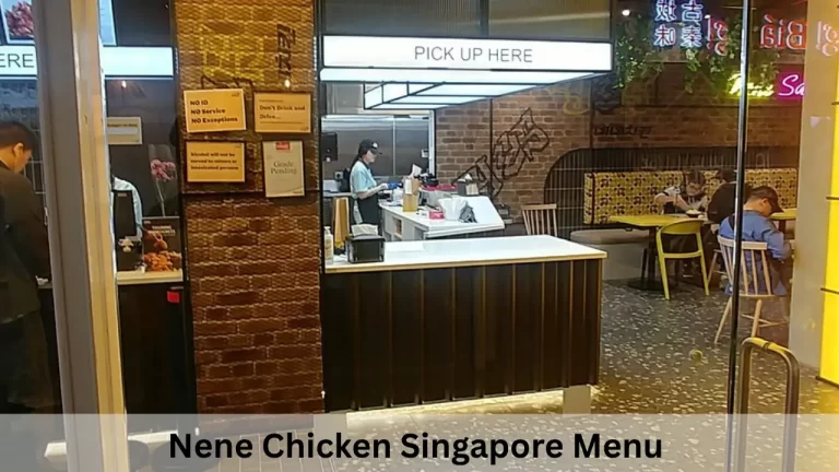 Nene Chicken Singapore Menu Prices