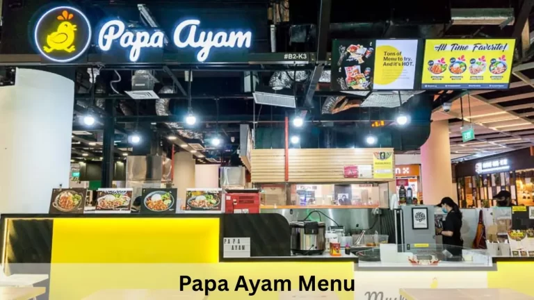 Papa Ayam Menu Prices