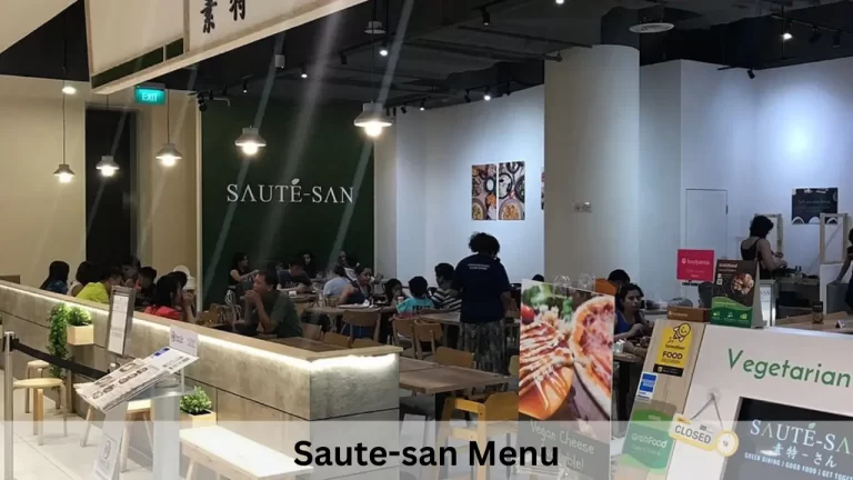 Saute-san Menu Prices