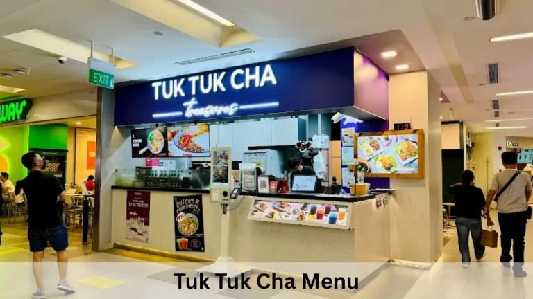 Tuk Tuk Cha Menu Prices