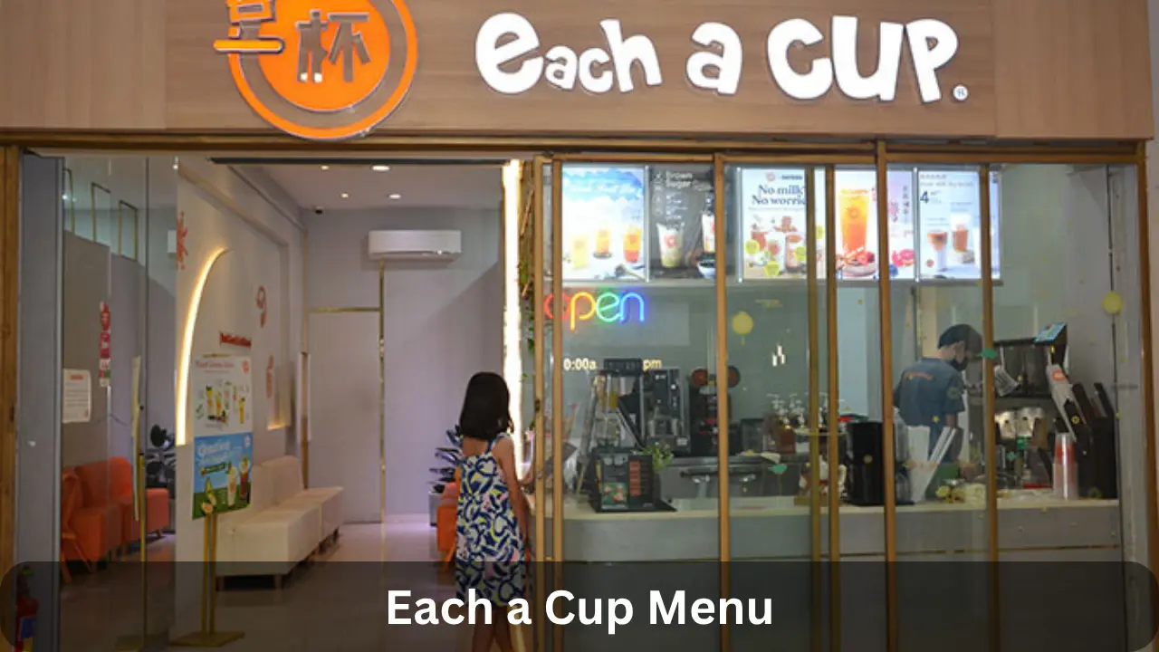 Each a Cup Menu Prices