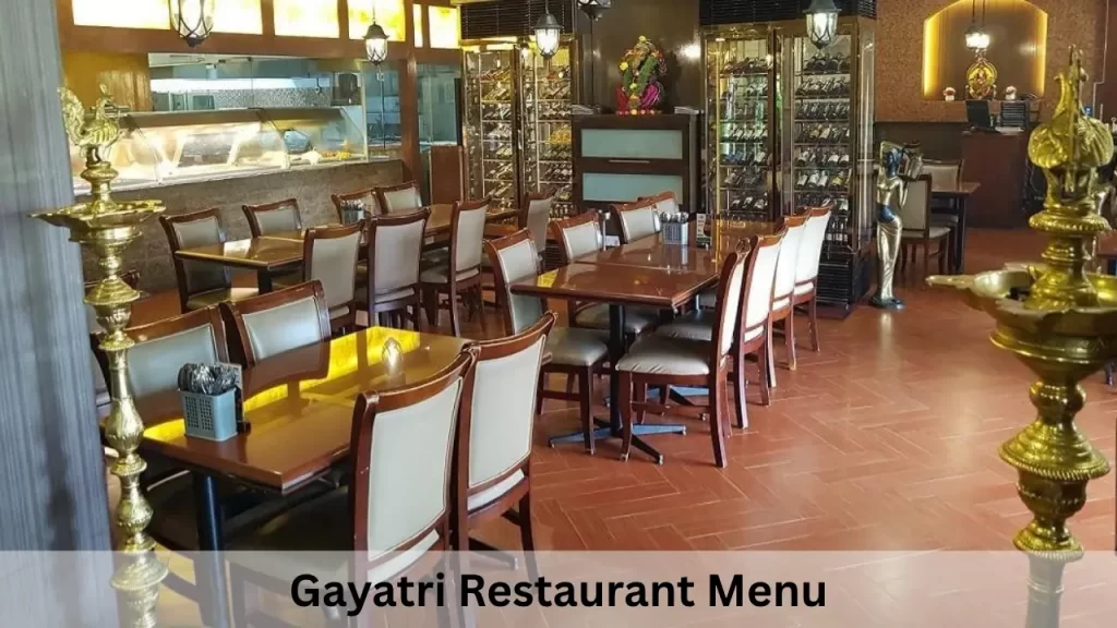 Gayatri Restaurant Menu Prices