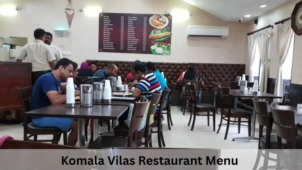 Komala Vilas Restaurant Menu Prices