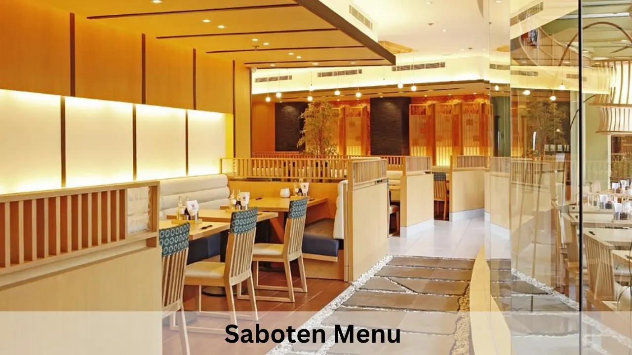 Saboten Menu Prices