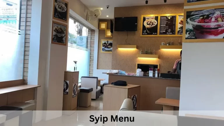 Syip Menu Prices